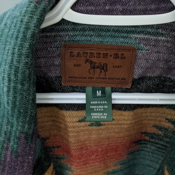 RARE Lauren by Ralph Lauren blanket jacket VINTAGE - Picture 6 of 11